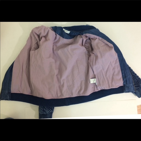 Anthropologie Bella Dahl Quilted Bomber Jacket Blue XS - Picture 6 of 8